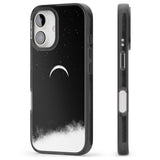 iPhone 16 Pro Max Upside Down Crescent Moon Black Impact Phone Case