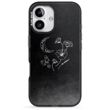 iPhone 16 Pro Max Crescent Moon Collection Black Impact Phone Case