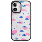 iPhone 16 Pro Max Pink Eye Blotches Black Impact Phone Case