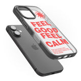 iPhone 16 Pro Max Feel Good Feel Calm (Red) Black Impact Phone Case