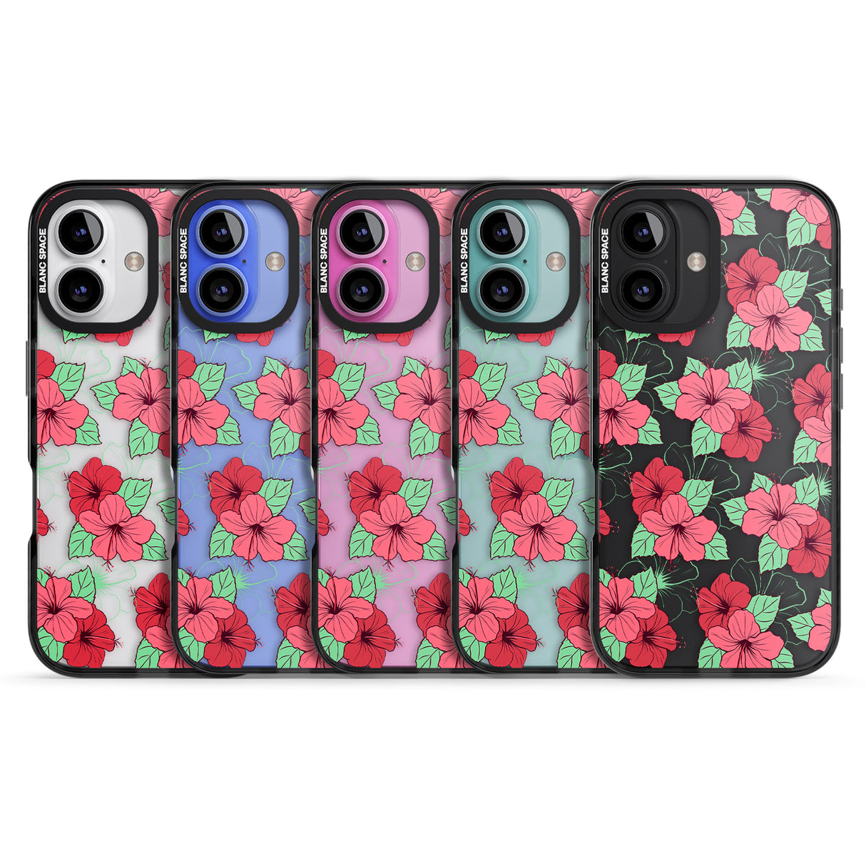 iPhone 16 Pro Max Pink Peony Black Impact Phone Case