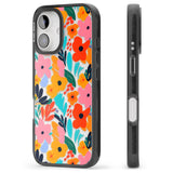 iPhone 16 Pro Max Floral Fiesta Black Impact Phone Case