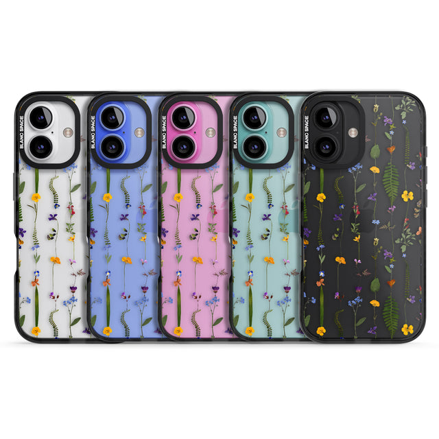 iPhone 16 Pro Max Wildflower Chain Black Impact Phone Case