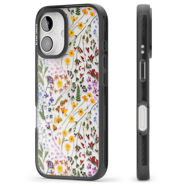 iPhone 16 Pro Max Wildflower Black Impact Phone Case