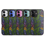 iPhone 16 Pro Max Busy Floral and Fern Design - Navy Black Impact Phone Case