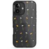 iPhone 16 Pro Max Pressed Flower Black Impact Phone Case