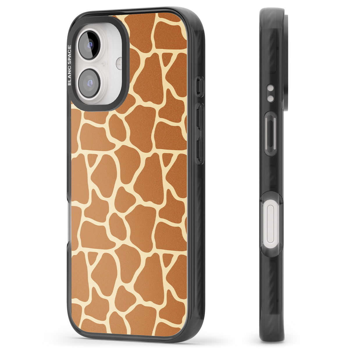 iPhone 16 Pro Max Giraffe Pattern Black Impact Phone Case