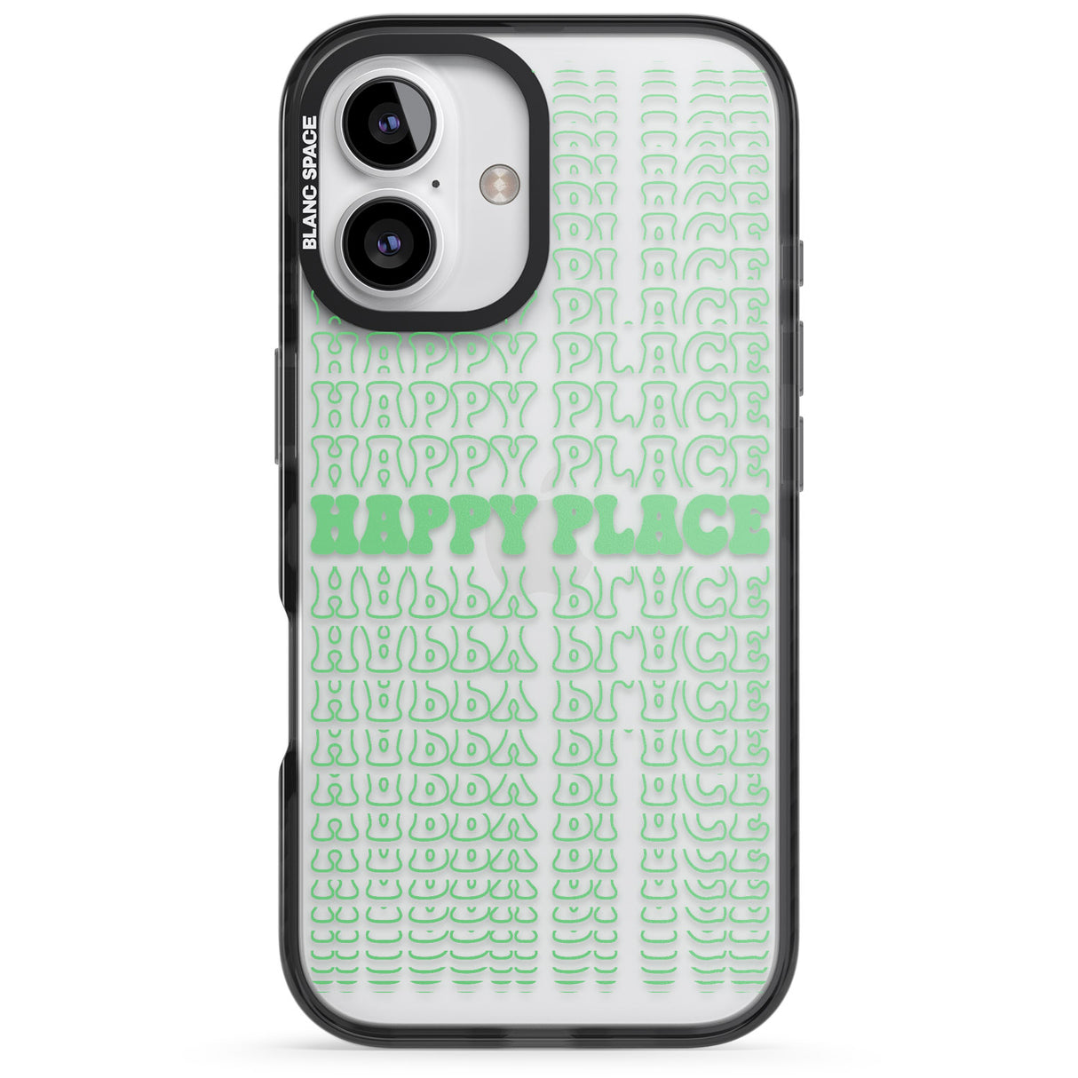 iPhone 16 Pro Max Happy Place (Green) Clear Impact Phone Case + Magsafe