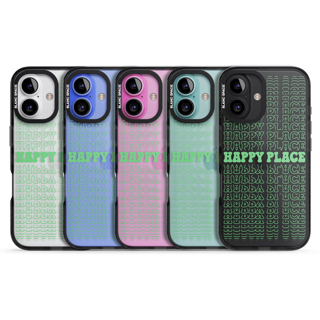 iPhone 16 Pro Max Happy Place (Green) Clear Impact Phone Case + Magsafe