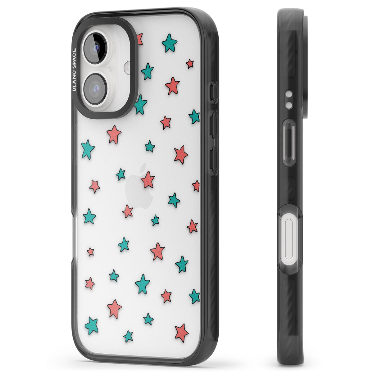 iPhone 16 Pro Max Heartstopper Stars Pattern Black Impact Phone Case