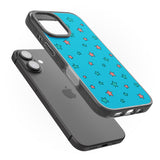 iPhone 16 Pro Max Blue Heartstopper Stars Pattern Black Impact Phone Case