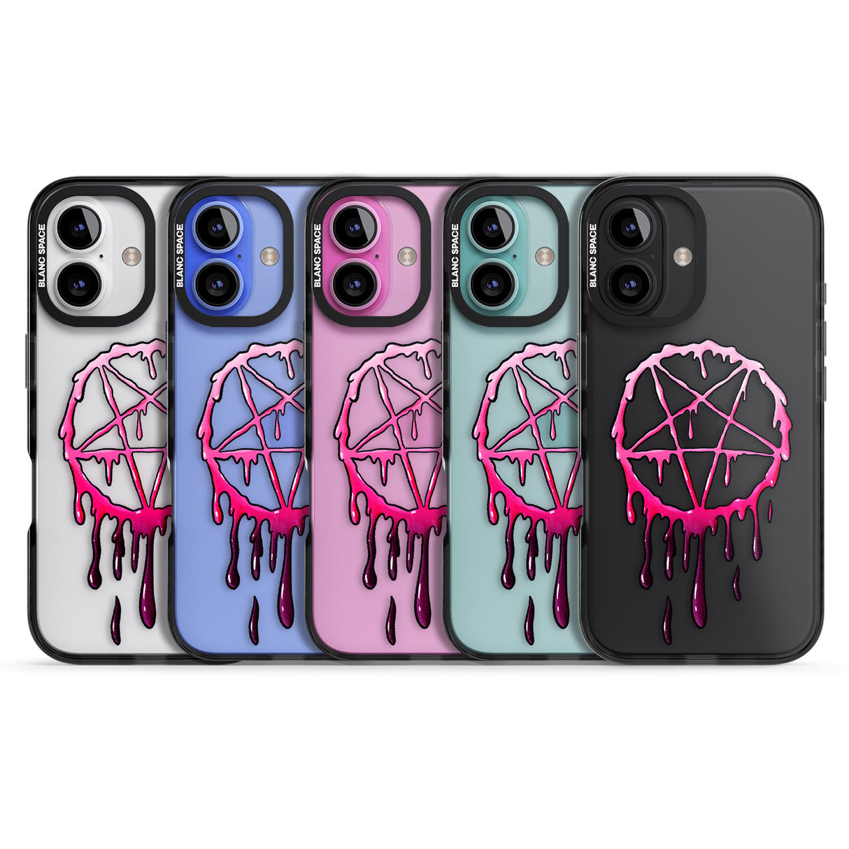 iPhone 16 Pro Max Pentagram of Blood Black Impact Phone Case