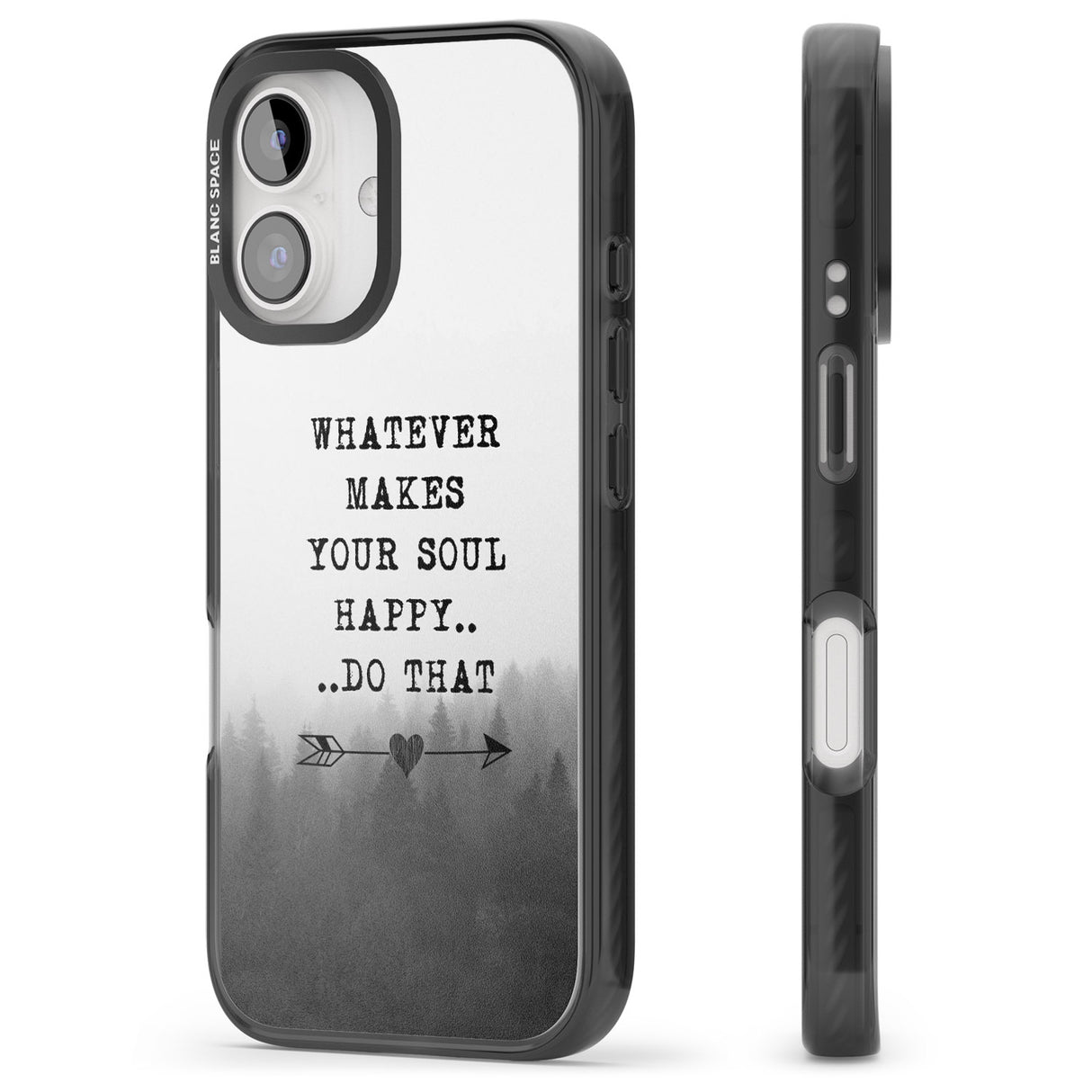 iPhone 16 Pro Max Whatever Makes Your Soul Quote Black Impact Phone Case