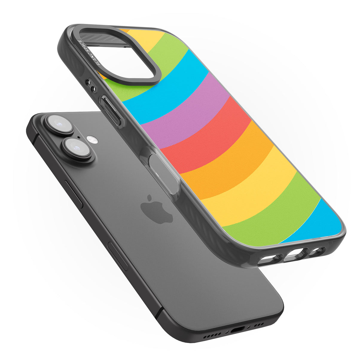 iPhone 16 Pro Max Lucky Rainbow Black Impact Phone Case