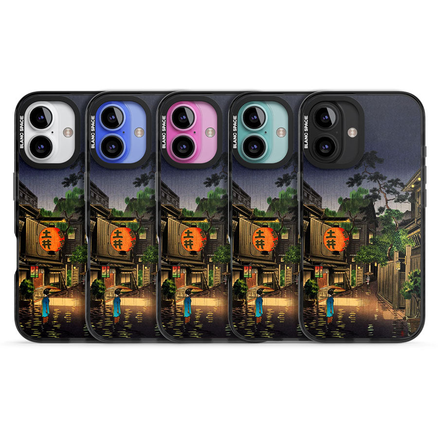 Evening in Ushigome Black Impact Phone Case for iPhone 16, iPhone 16 Plus