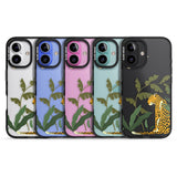 iPhone 16 Pro Max Large Jaguar Clear Jungle Cat Pattern Black Impact Phone Case