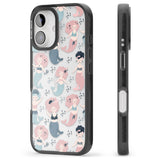 iPhone 16 Pro Max Under The Sea Mermaids (Clear) Black Impact Phone Case