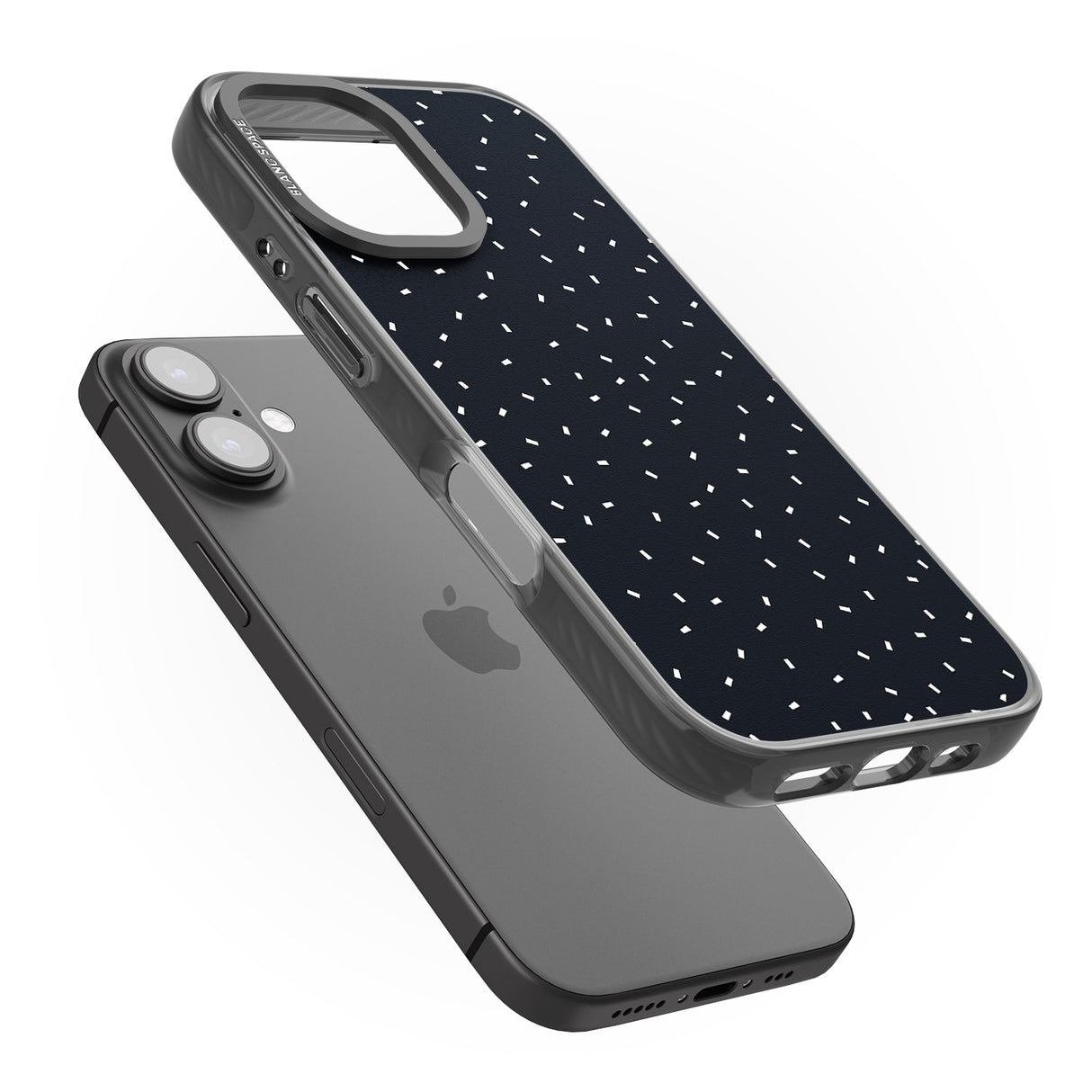 iPhone 16 Pro Max Confetti (Black) Black Impact Phone Case