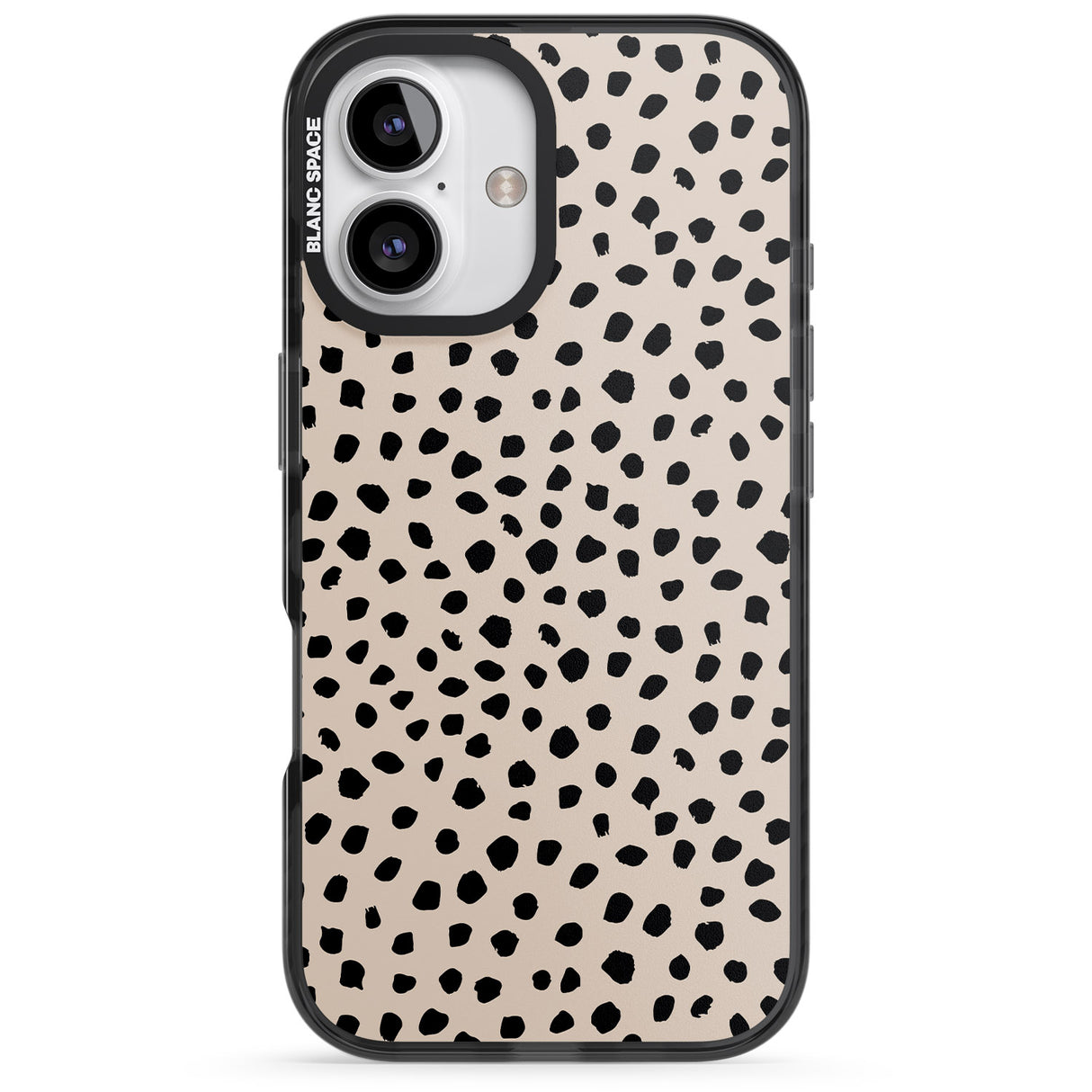 iPhone 16 Pro Max Almond Latte Black Impact Phone Case