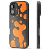 iPhone 16 Pro Max Orange Lava Lamp Black Impact Phone Case