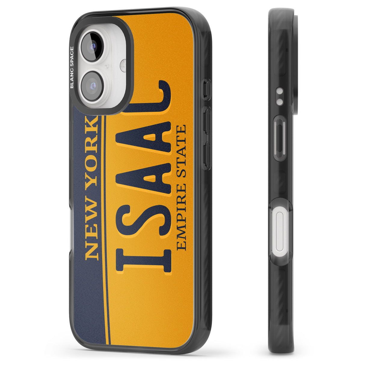 iPhone 16 Pro Max New York License Plate Black Impact Phone Case