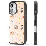 iPhone 16 Pro Max Cats with Toys Black Impact Phone Case