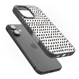 iPhone 16 Pro Max Hand Drawn Lines Pattern Black Impact Phone Case