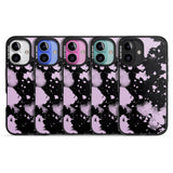 iPhone 16 Pro Max Pink & Black Acid Wash Tie-Dye Black Impact Phone Case