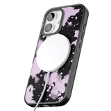 iPhone 16 Pro Max Pink & Black Acid Wash Tie-Dye Black Impact Phone Case