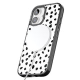 iPhone 16 Pro Max Dalmatian Print Black Impact Phone Case