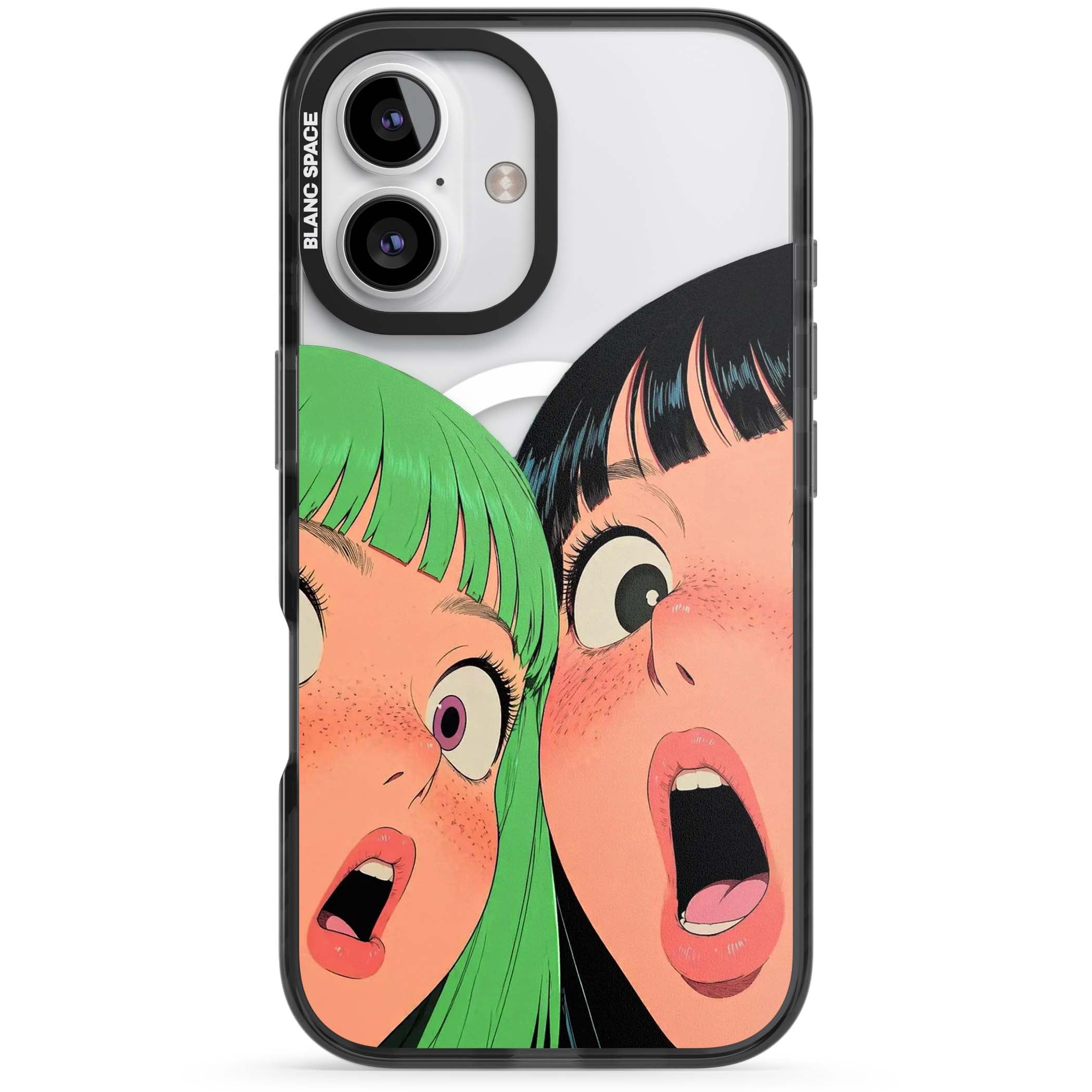 Gasp for her iPhone case | Black Impact Magsafe case for iPhone 16, iPhone 16 Plus
