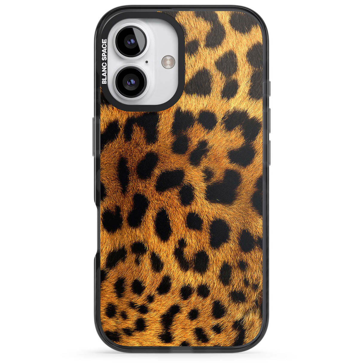 iPhone 16 Pro Max Leopard Print Black Impact Phone Case