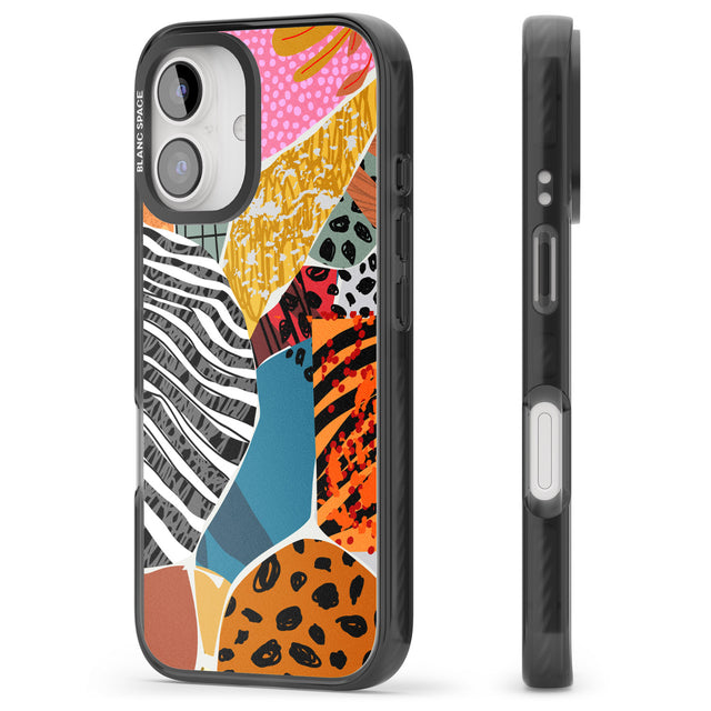 iPhone 16 Pro Max Print Passion Black Impact Phone Case