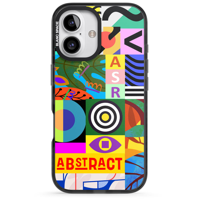 iPhone 16 Pro Max Patchwork Black Impact Phone Case