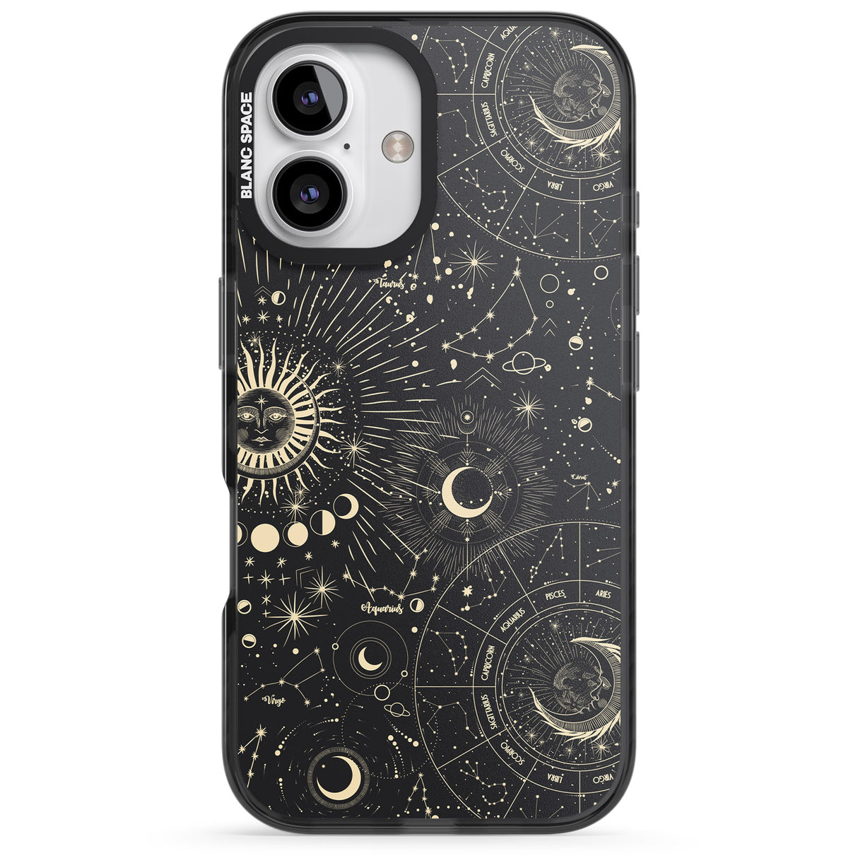 iPhone 16 Pro Max Suns & Zodiac Charts Astrological Black Impact Phone Case