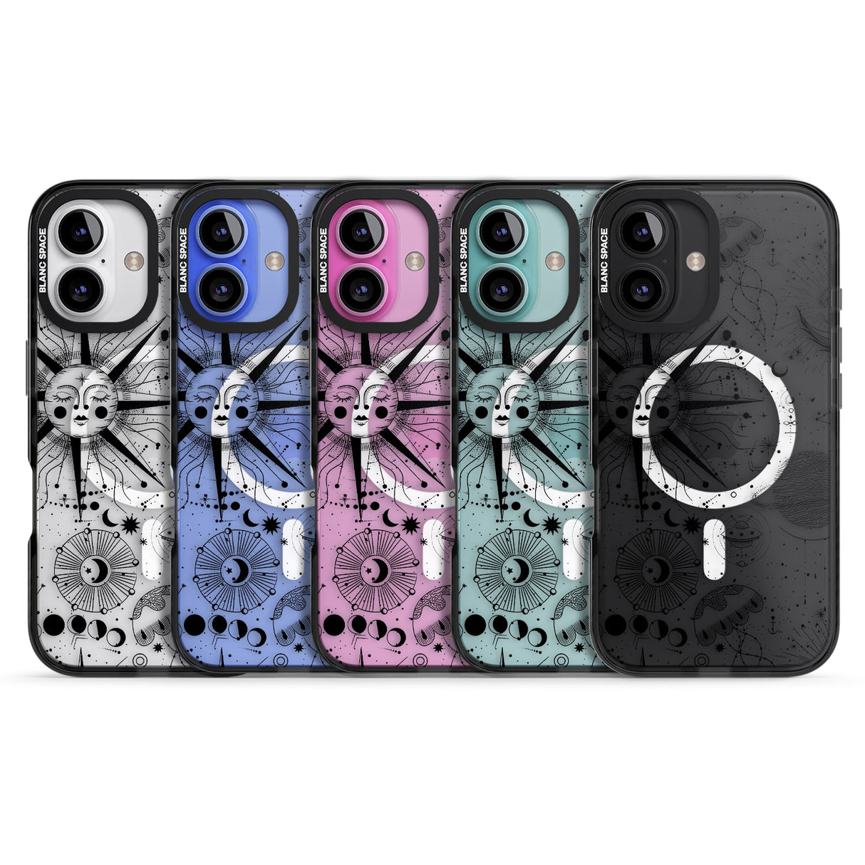 iPhone 16 Pro Max Large Sun Vintage Astrological Black Impact Phone Case