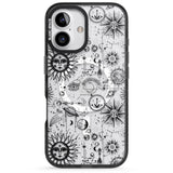 iPhone 16 Pro Max Suns & Planets Astrological Black Impact Phone Case