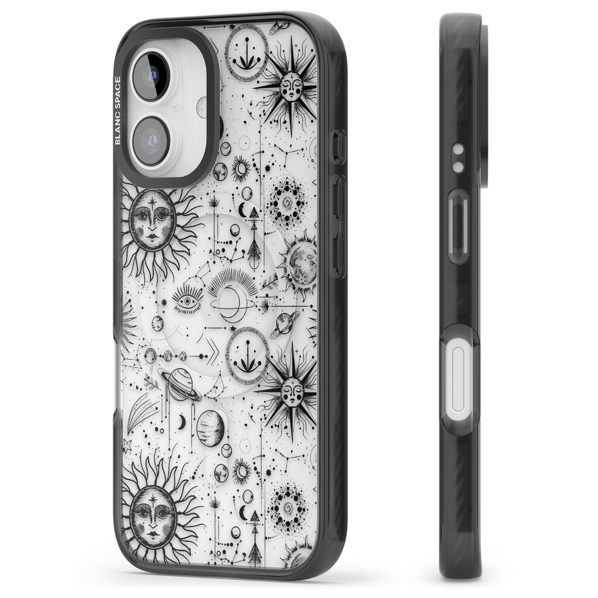 iPhone 16 Pro Max Suns & Planets Astrological Black Impact Phone Case