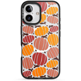 Autumn Pumpkin Patch Black Impact Magsafe Phone Case for iPhone 16, iPhone 16 Plus