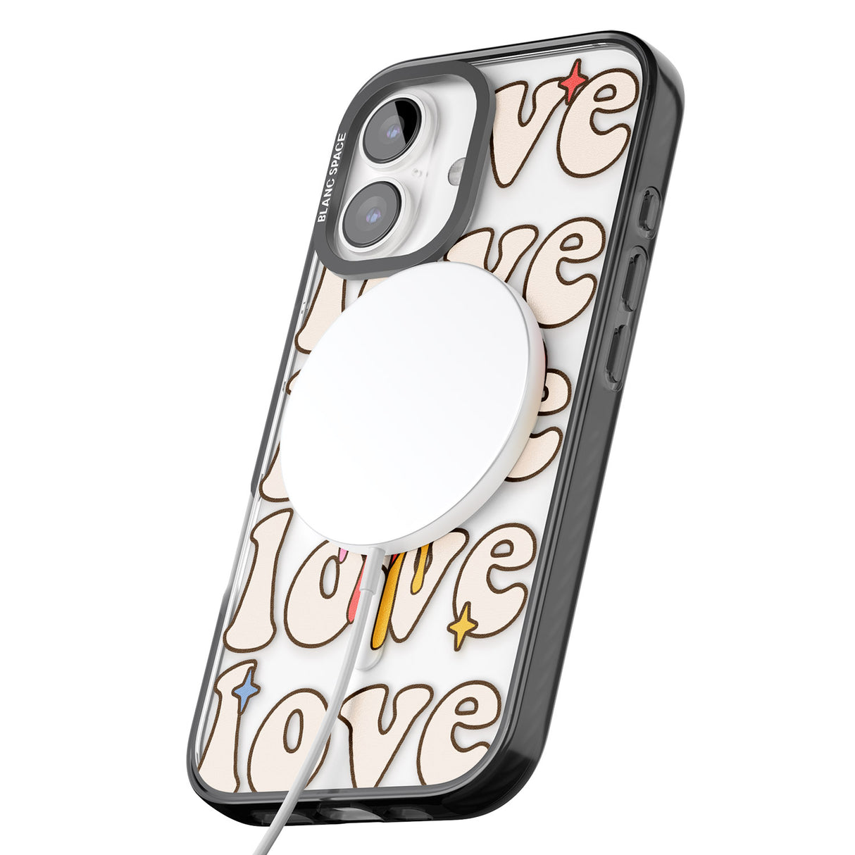 iPhone 16 Groovy Love Clear Impact Phone Case