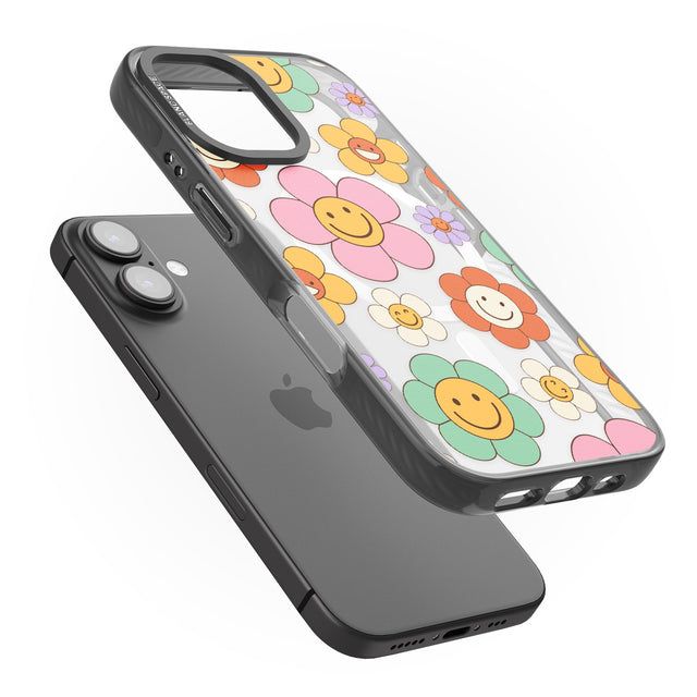 iPhone 16 Happy Blossoms Clear Impact Phone Case