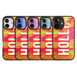 iPhone 16 Pro Max Personalised Colourful Neon Camo Black Impact Phone Case