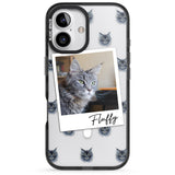 iPhone 16 Pro Max Personalised Maine Coon Photo Black Impact Phone Case