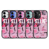 iPhone 16 Pro Max Personalised Sweet Pink Fashion Collage Black Impact Phone Case