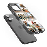 iPhone 16 Pro Max Personalised Photo Grid Black Impact Phone Case