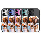 iPhone 16 Pro Max Personalised Heart Photo Black Impact Phone Case