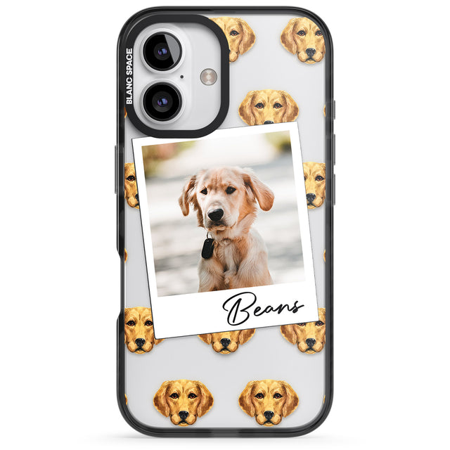 iPhone 16 Pro Max Personalised Labrador - Dog Photo Black Impact Phone Case