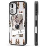 iPhone 16 Pro Max Personalised German Shepherd - Dog Photo Black Impact Phone Case