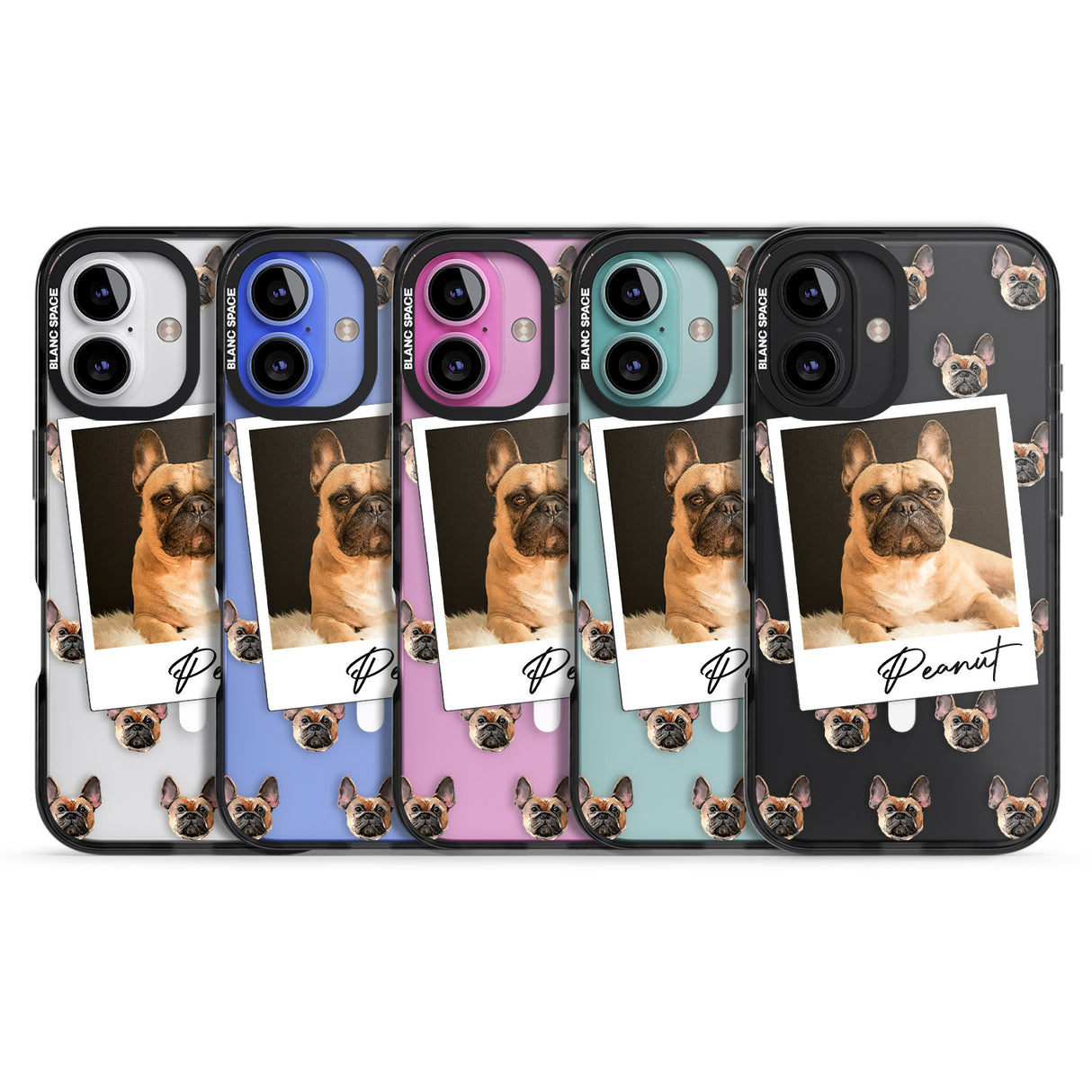 iPhone 16 Pro Max Personalised French Bulldog, Tan - Dog Photo Black Impact Phone Case