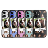 iPhone 16 Pro Max Personalised Springer Spaniel - Dog Photo Black Impact Phone Case